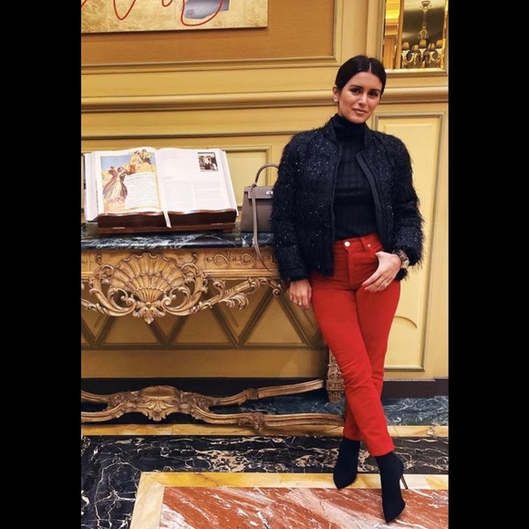 Jbrand RARE RED mid rise skinny jeans - size 24 - Picture 1 of 3